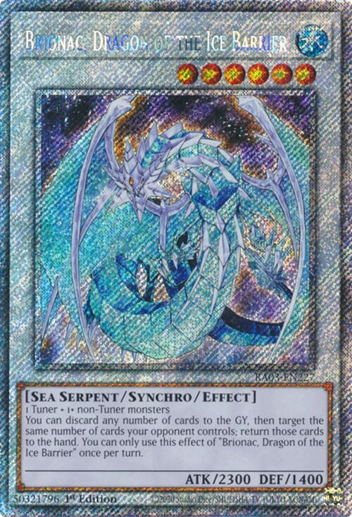 Brionac, Dragon of the Ice Barrier (Platinum Secret Rare) [RA03-EN227] Platinum Secret Rare 