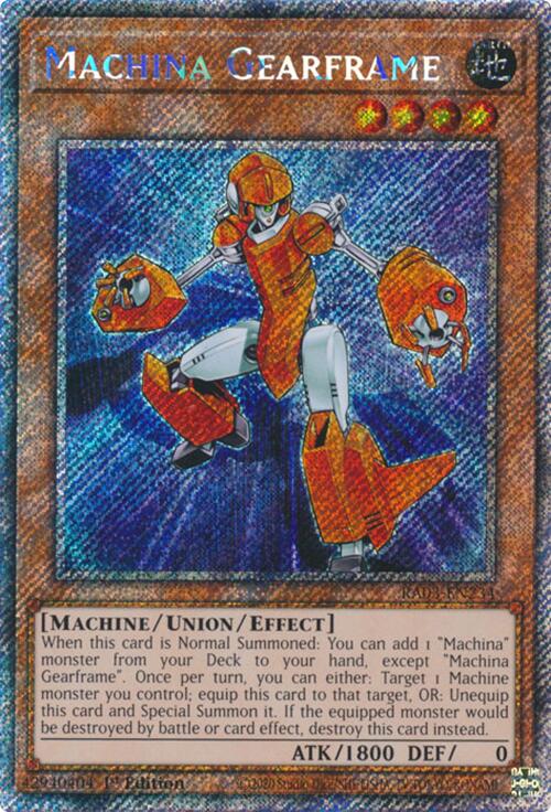 Machina Gearframe (Platinum Secret Rare) [RA03-EN234] Platinum Secret Rare 