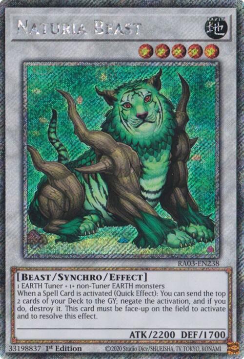 Naturia Beast (Platinum Secret Rare) [RA03-EN238] Platinum Secret Rare 