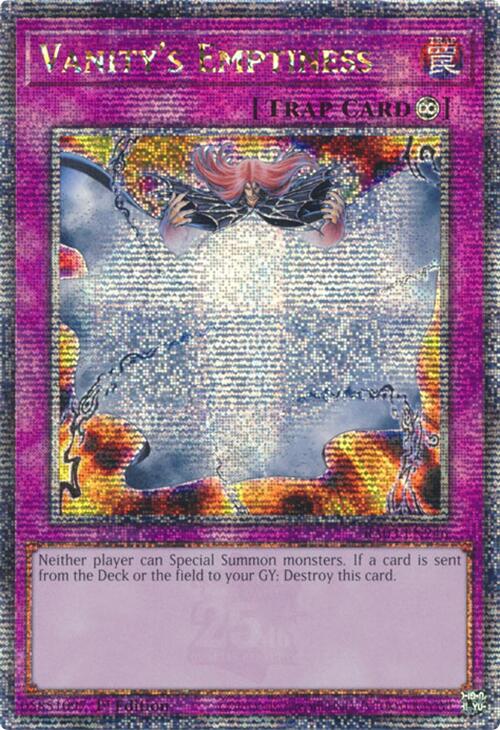 Vanity's Emptiness (Quarter Century Secret Rare) [RA03-EN246] Quarter Century Secret Rare 