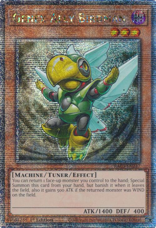 Genex Ally Birdman (Quarter Century Secret Rare) [RA03-EN247] Quarter Century Secret Rare 