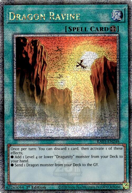 Dragon Ravine (Quarter Century Secret Rare) [RA03-EN248] Quarter Century Secret Rare 