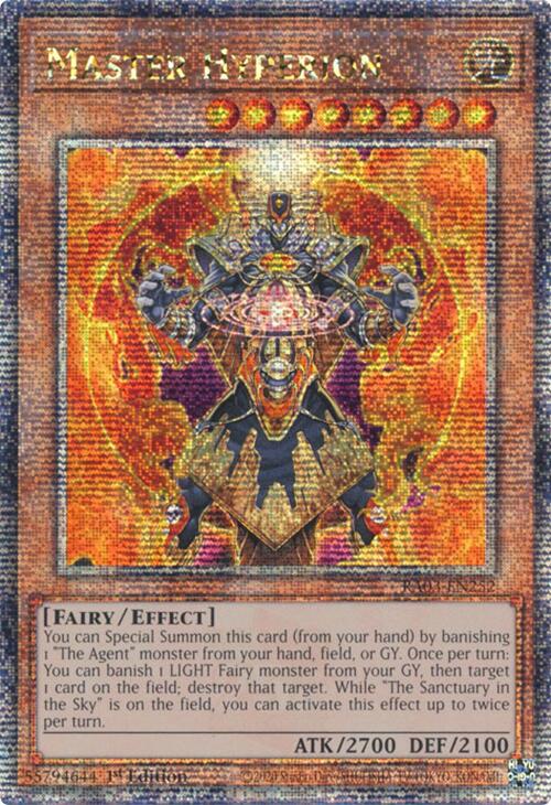 Master Hyperion (Quarter Century Secret Rare) [RA03-EN252] Quarter Century Secret Rare 