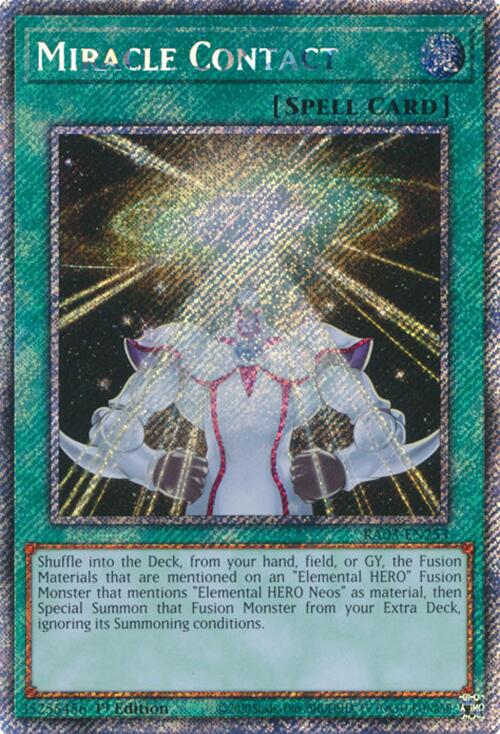 Miracle Contact (Platinum Secret Rare) [RA03-EN253] Platinum Secret Rare 