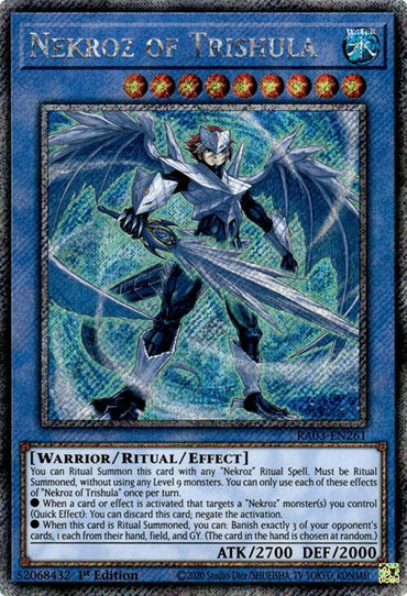 Nekroz of Trishula (Platinum Secret Rare) [RA03-EN261] Platinum Secret Rare 