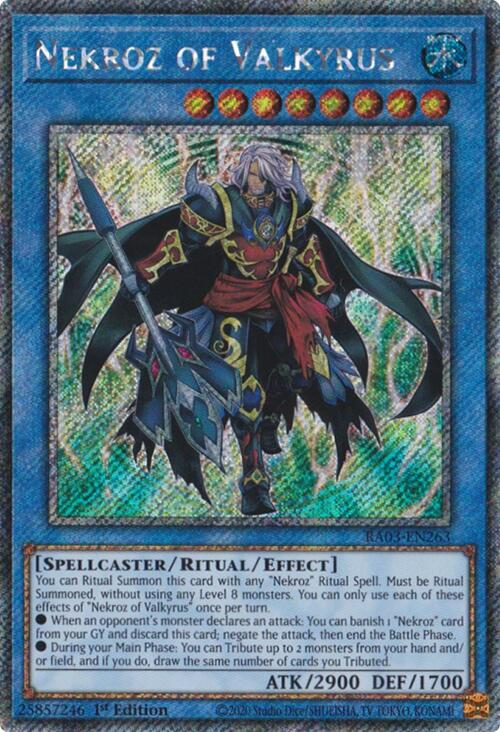 Nekroz of Valkyrus (Platinum Secret Rare) [RA03-EN263] Platinum Secret Rare 