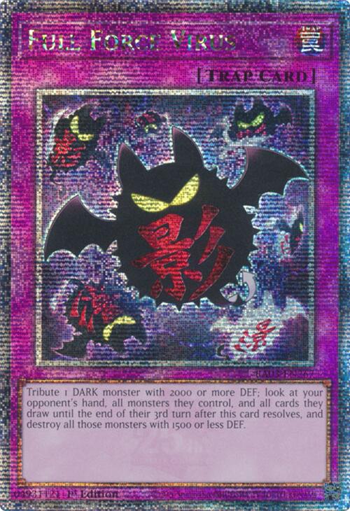 Full Force Virus (Quarter Century Secret Rare) [RA03-EN267] Quarter Century Secret Rare 