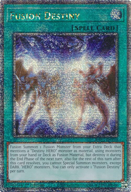 Fusion Destiny (Quarter Century Secret Rare) [RA03-EN270] Quarter Century Secret Rare 