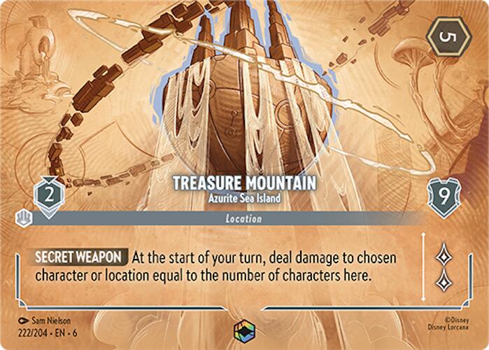 Treasure Mountain - Azurite Sea Island (Enchanted) (222/204) [Azurite Sea] 