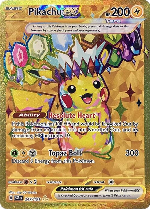 Pikachu ex (247/191) [Scarlet & Violet: Surging Sparks] 