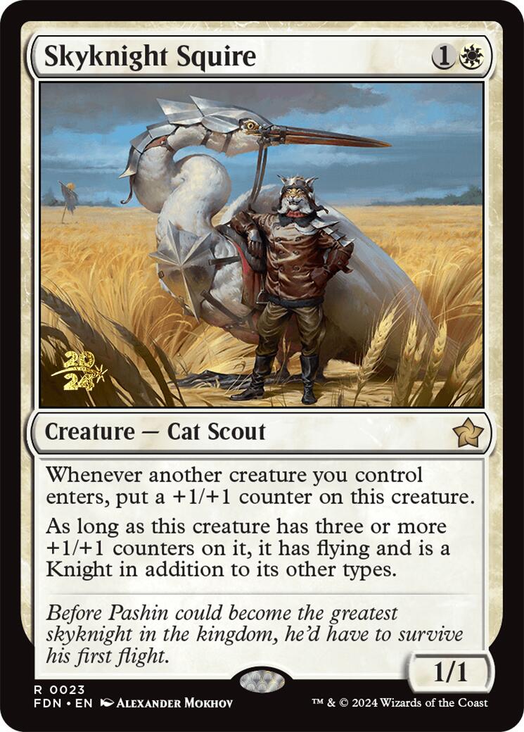 Skyknight Squire [Foundations Prerelease Promos] 