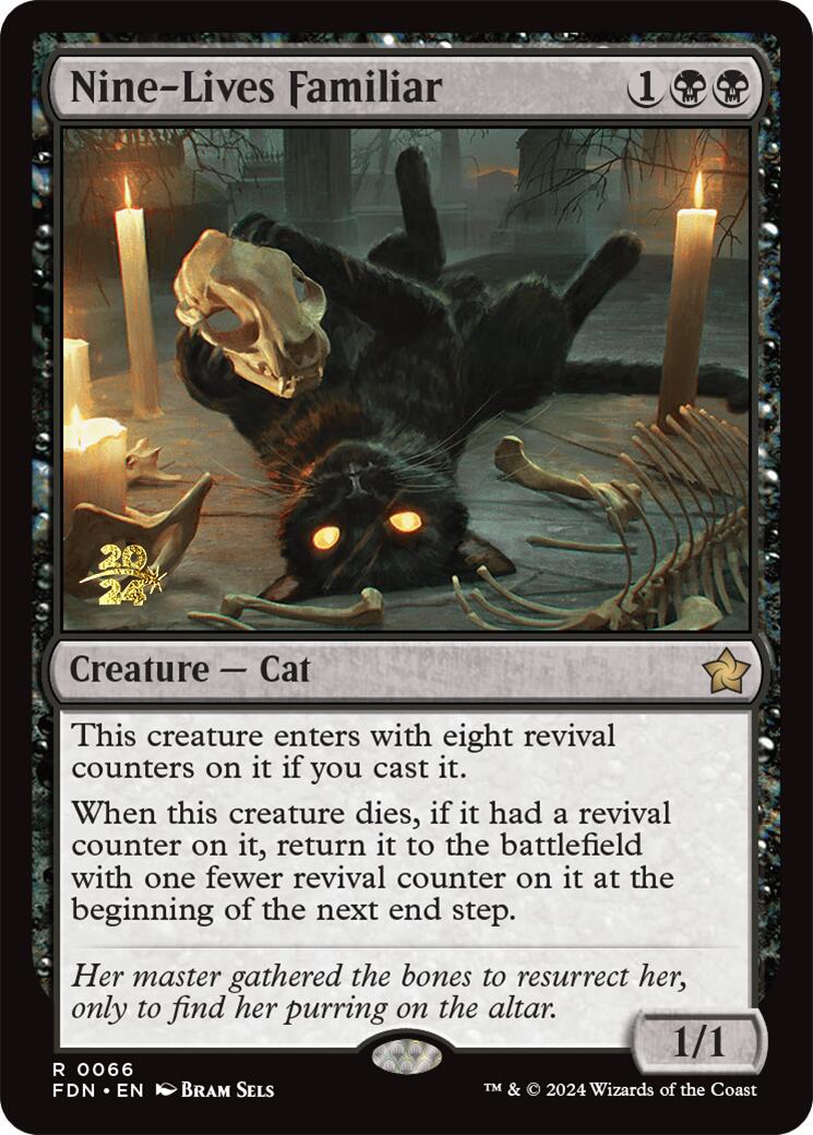 Nine-Lives Familiar [Foundations Prerelease Promos] 