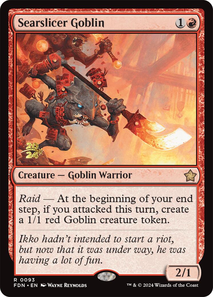 Searslicer Goblin [Foundations Prerelease Promos] 