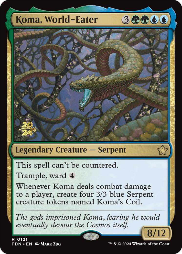 Koma, World-Eater [Foundations Prerelease Promos] 