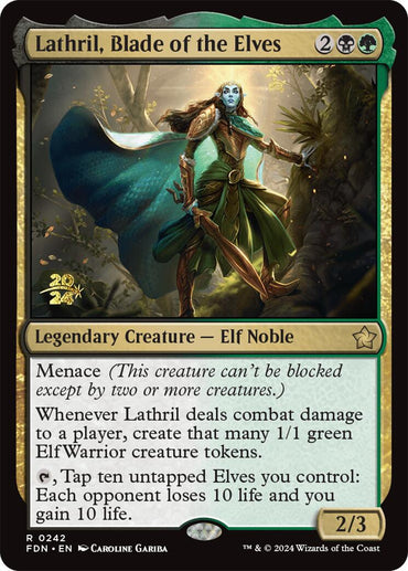 Lathril, Blade of the Elves [Foundations Prerelease Promos] 