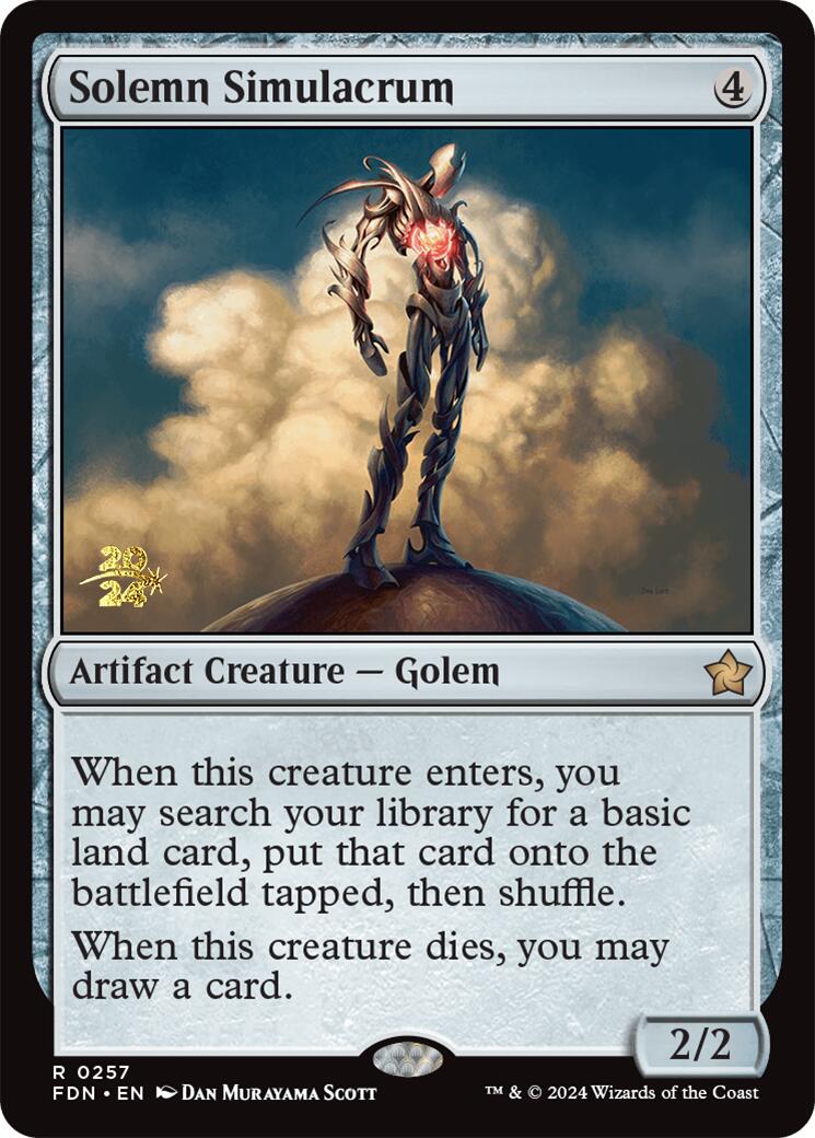 Solemn Simulacrum [Foundations Prerelease Promos] 