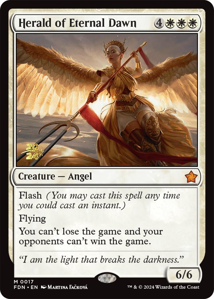 Herald of Eternal Dawn [Foundations Prerelease Promos] 