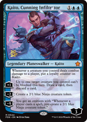 Kaito, Cunning Infiltrator [Foundations Prerelease Promos] 