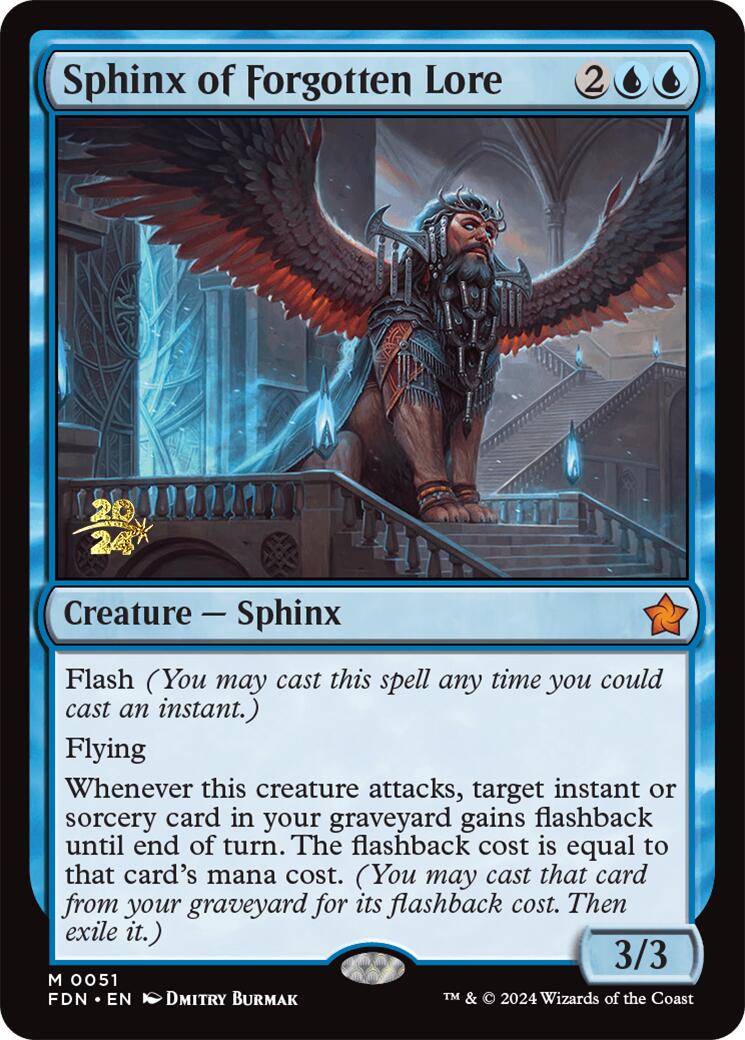 Sphinx of Forgotten Lore [Foundations Prerelease Promos] 