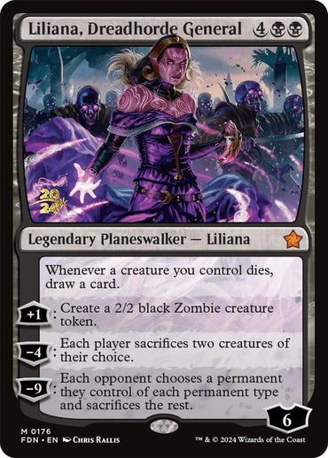 Liliana, Dreadhorde General [Foundations Prerelease Promos] 