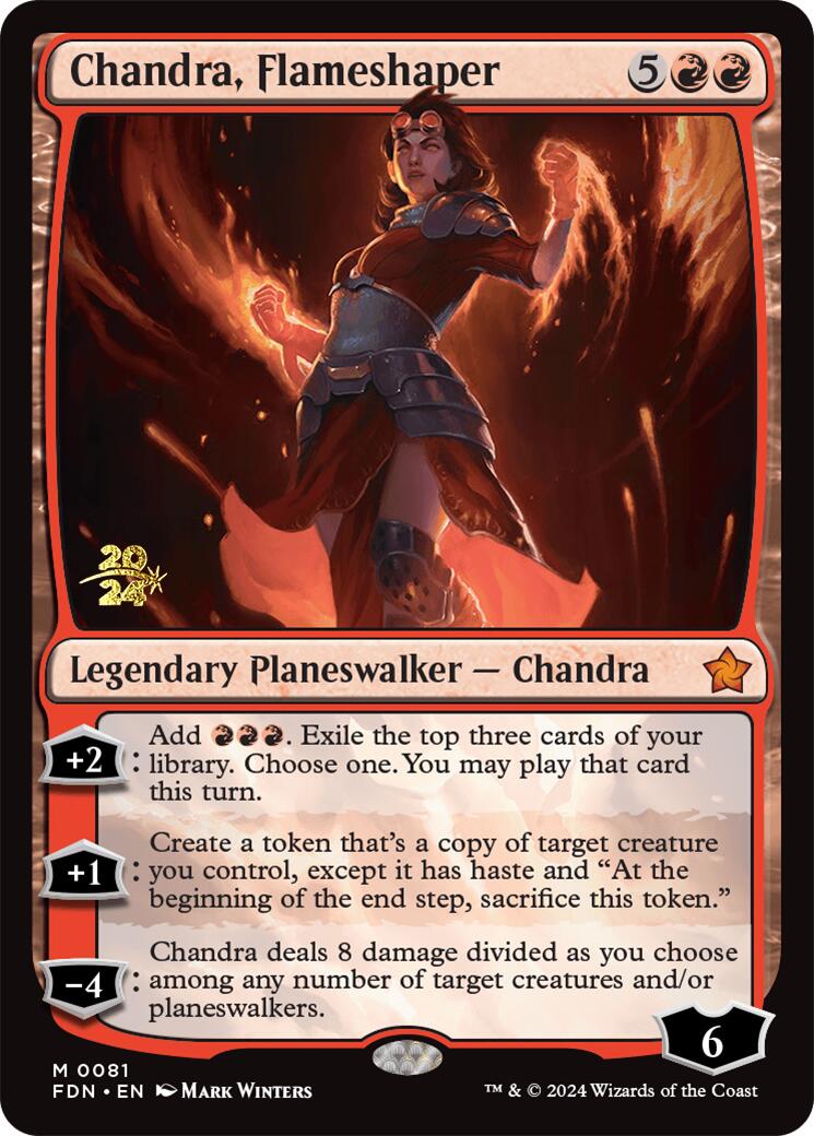 Chandra, Flameshaper [Foundations Prerelease Promos] 