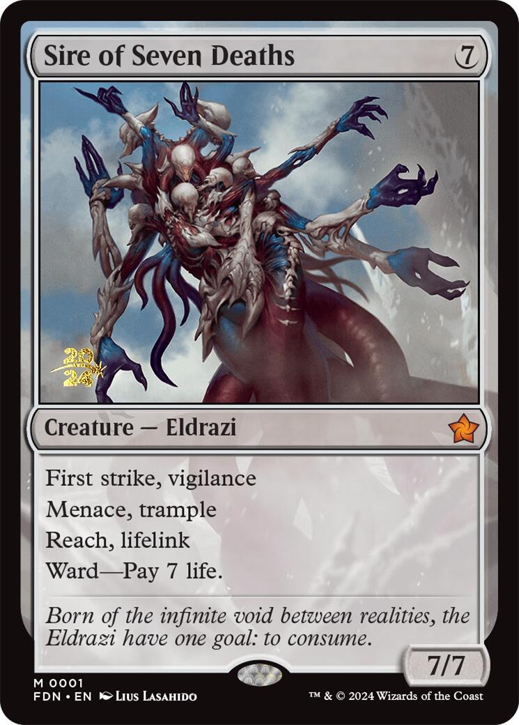 Sire of Seven Deaths [Foundations Prerelease Promos] 