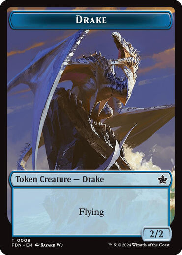 Drake // Goblin Doubled-Sided Token [Foundations Tokens] 