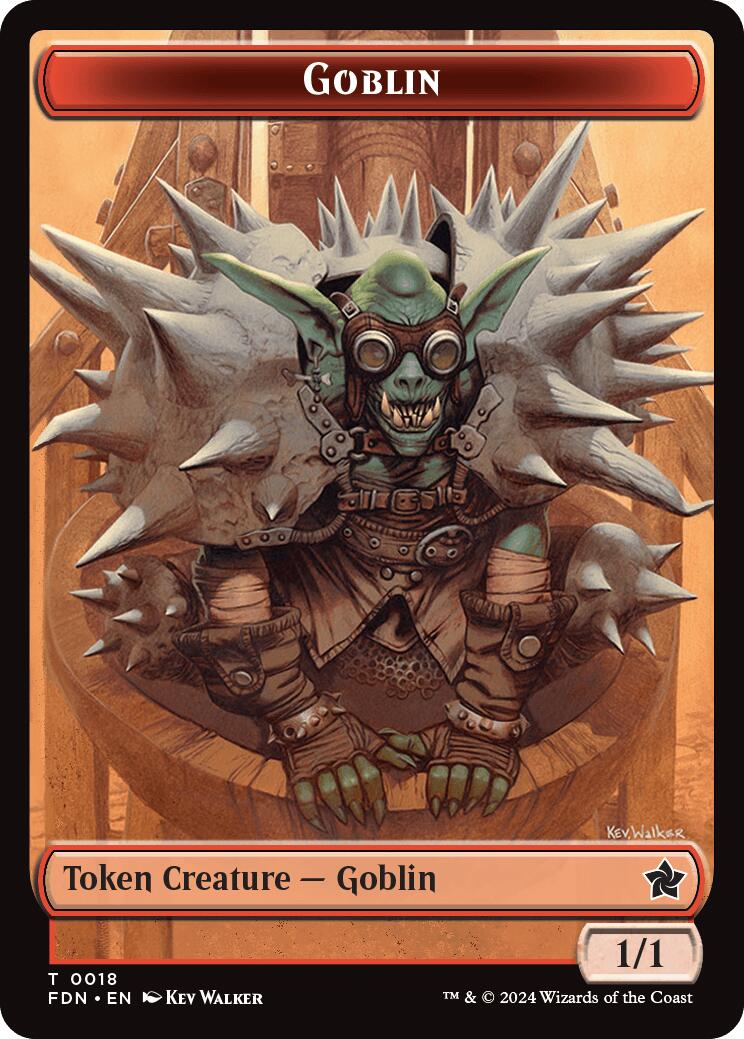 Goblin // Insect Doubled-Sided Token [Foundations Tokens] 