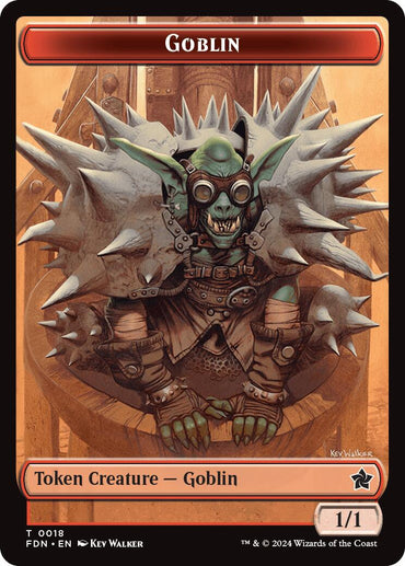 Goblin // Zombie Doubled-Sided Token [Foundations Tokens] 