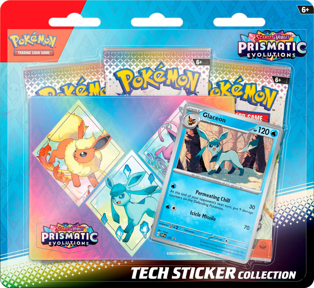 Scarlet &amp; Violet: Prismatic Evolutions Tech Sticker Collection (Glaceon) 