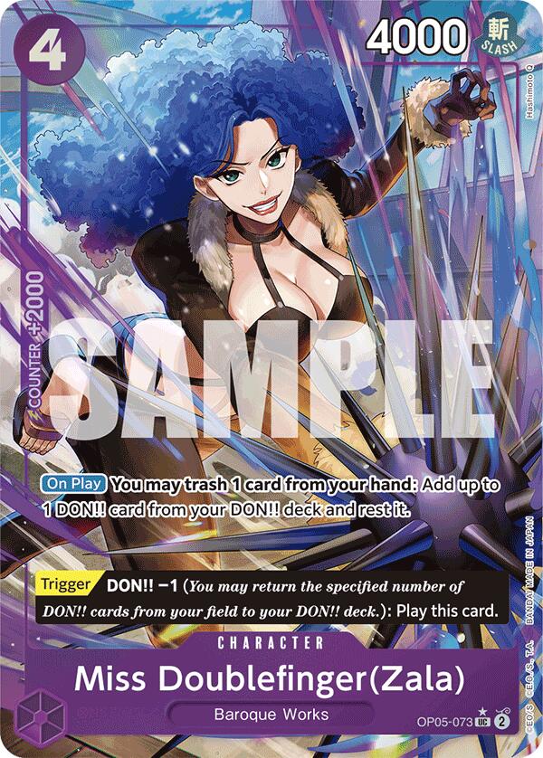 Miss Doublefinger(Zala) (Full Art) [Premium Booster] 