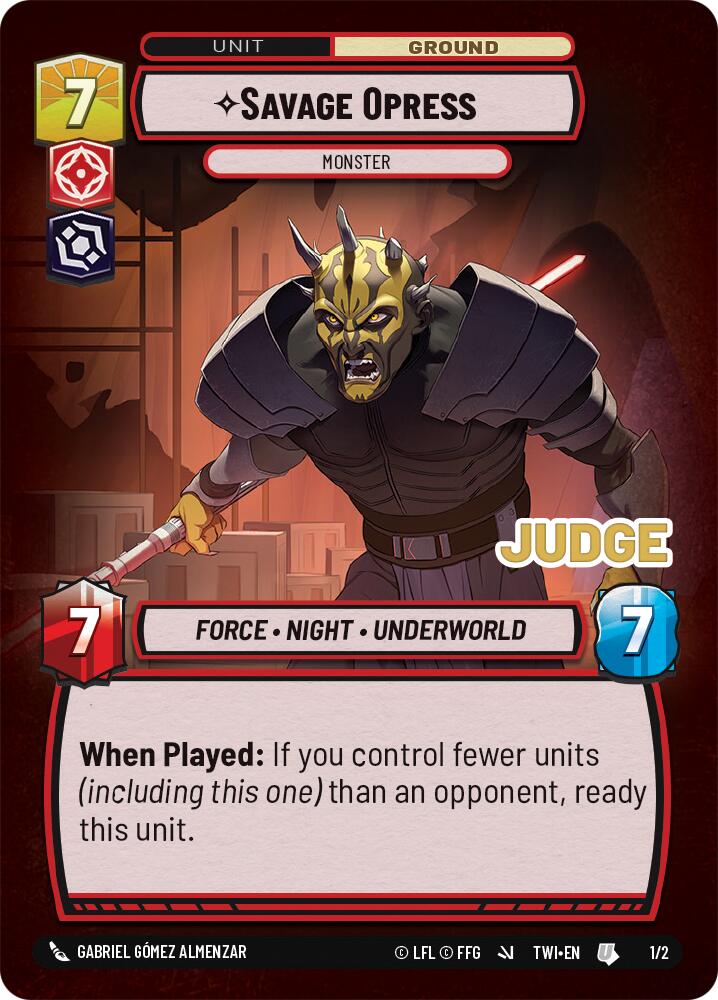 Savage Opress - Monster (1/2) [Judge Promos] 