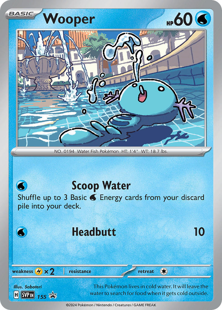 Wooper (155) [Scarlet & Violet: Black Star Promos] 