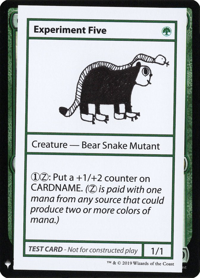 Experiment Five [Mystery Booster Playtest Cards] 
