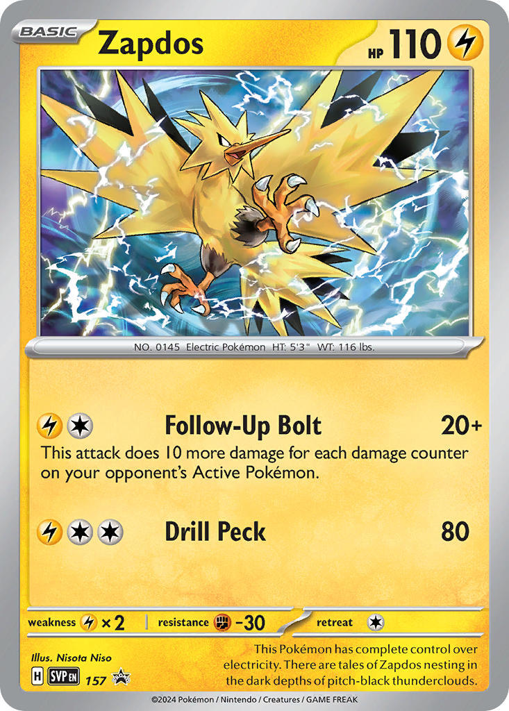 Zapdos (157) [Scarlet & Violet: Black Star Promos] 