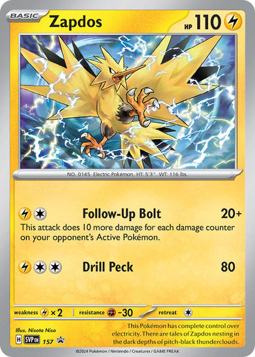 Zapdos (157) [Scarlet &amp; Violet: Black Star Promos] 