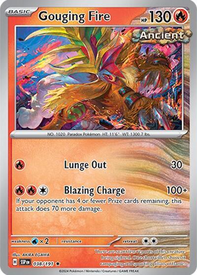 Gouging Fire (038/191) (Deck Exclusives) [Scarlet & Violet: Surging Sparks] 