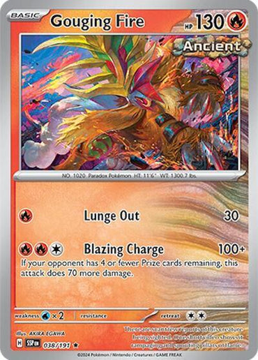 Gouging Fire (038/191) (Deck Exclusives) [Scarlet &amp; Violet: Surging Sparks] 