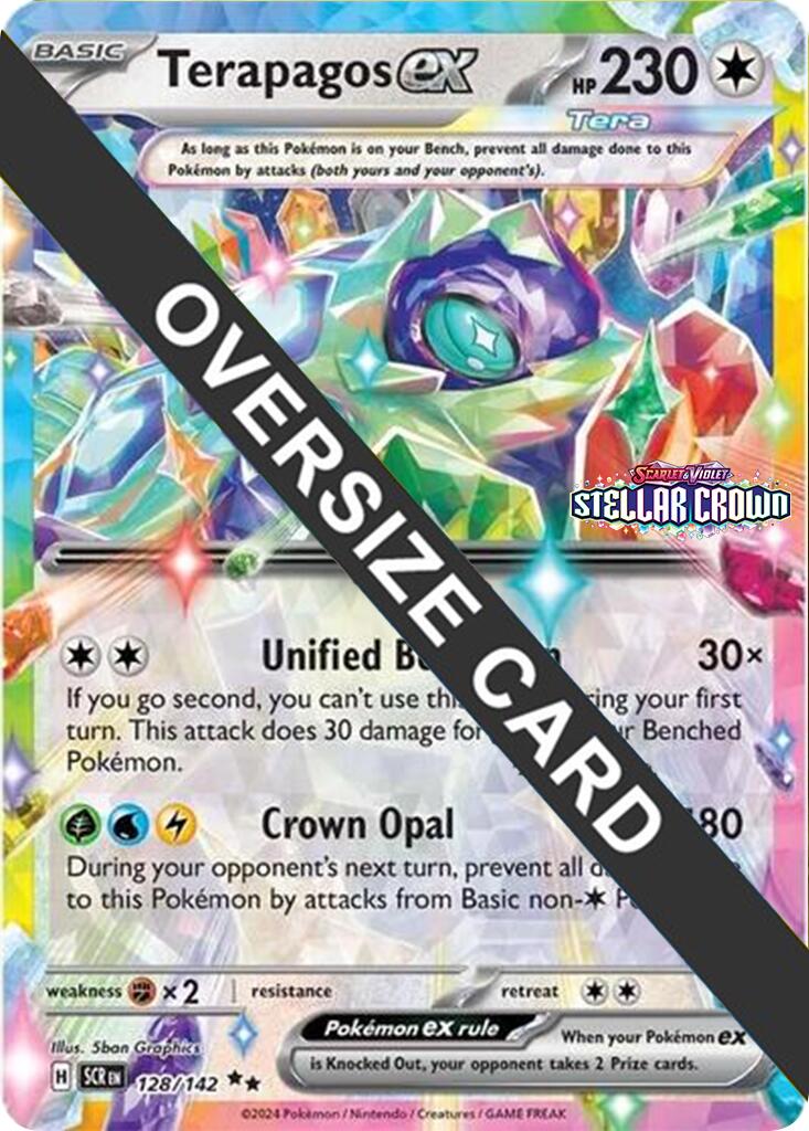 Terapagos ex (128/142) (Jumbo Card) [Scarlet & Violet: Stellar Crown] 