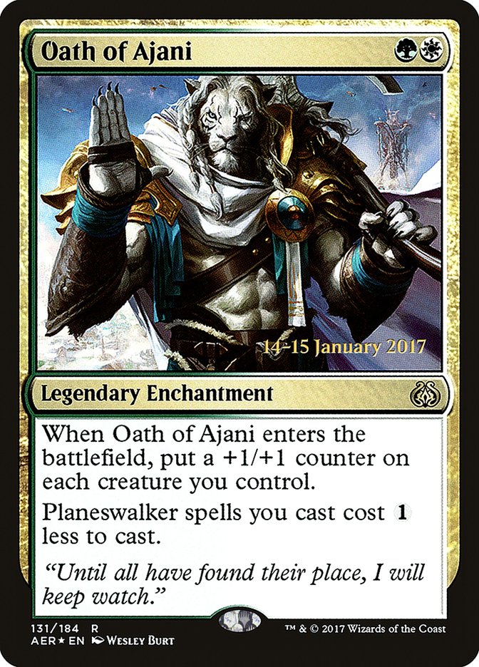 Oath of Ajani [Aether Revolt Prerelease Promos] 