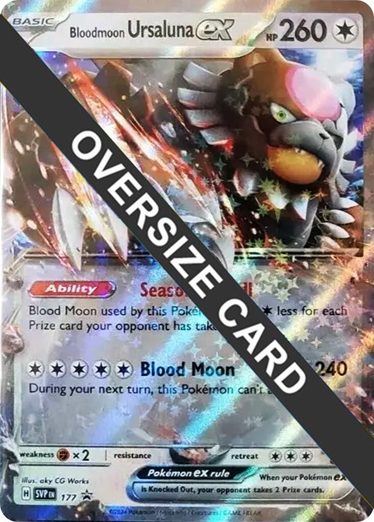 Bloodmoon Ursaluna ex (177) (Jumbo Card) [Scarlet & Violet Promo Cards] 