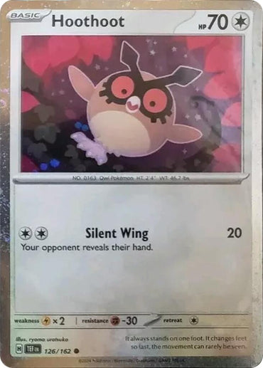 Hoothoot (126/162) (Cosmos Holo) [Scarlet &amp; Violet Promo Cards] 