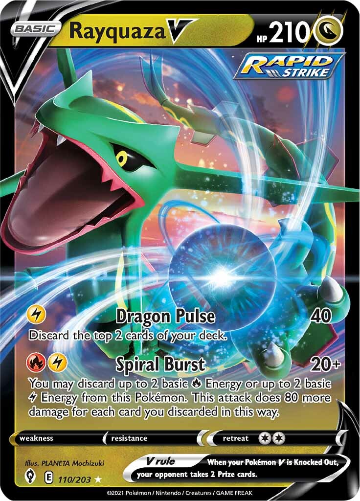 Rayquaza V (110/203) [Sword & Shield: Evolving Skies] 