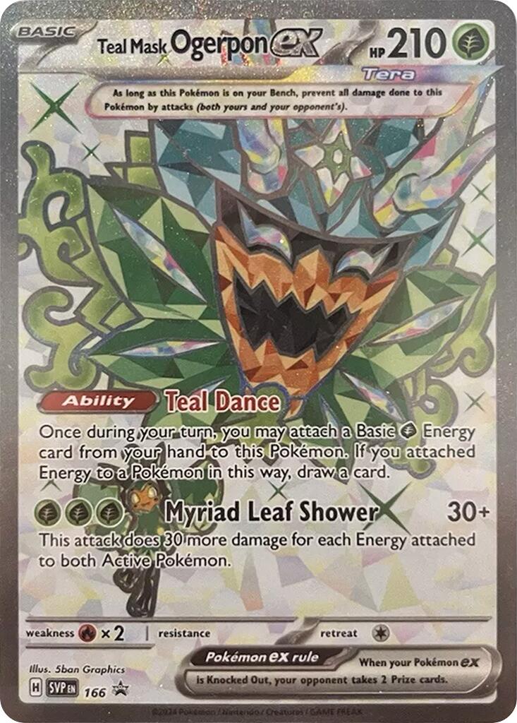 Teal Mask Ogerpon ex (166) [Scarlet & Violet: Black Star Promos] 