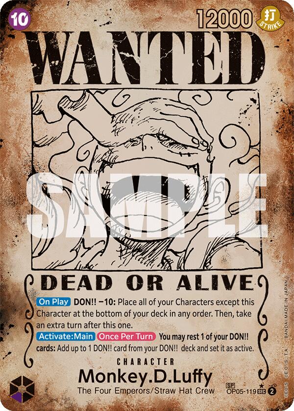 Monkey.D.Luffy (Wanted Poster) [Emperors in the New World] 