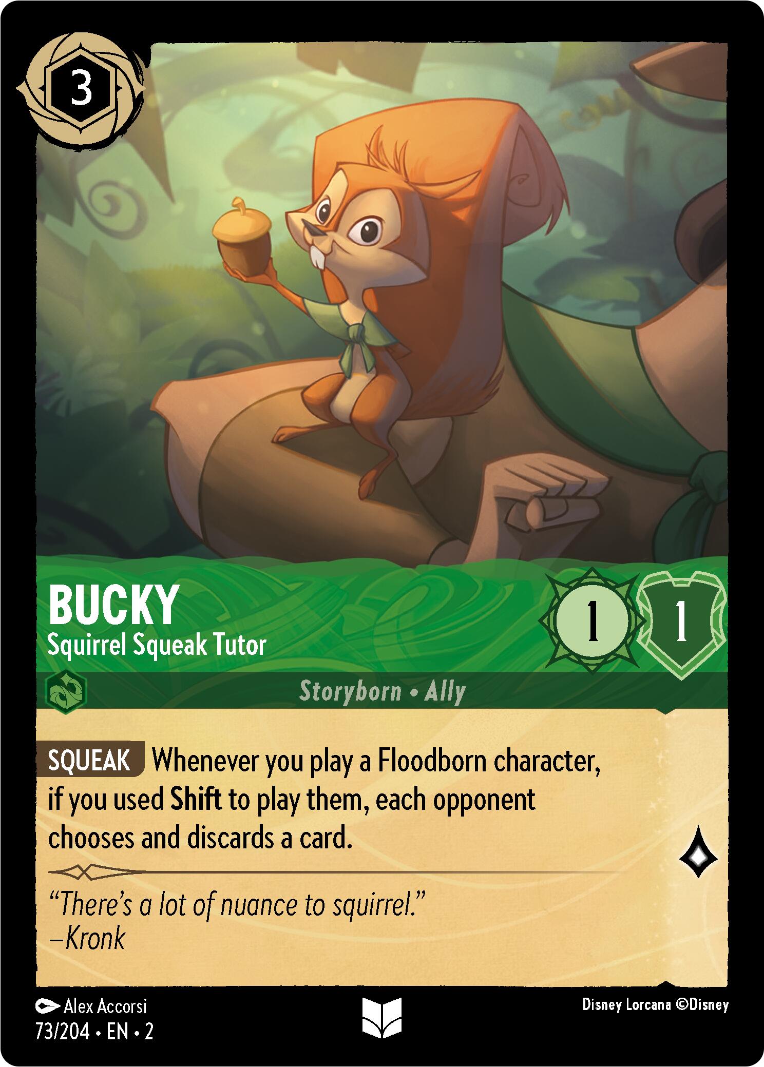 Bucky - Squirrel Squeak Tutor (Errata Version) (73/204) [Rise of the Floodborn] 