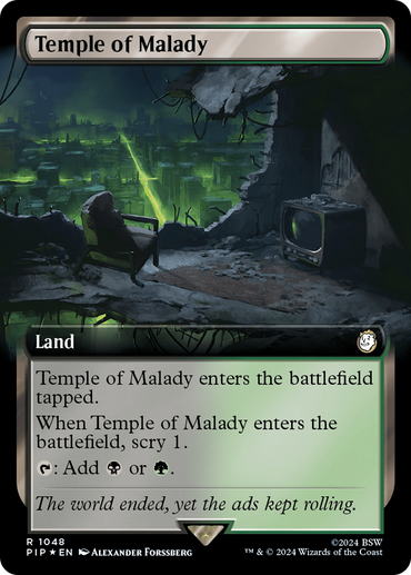 Temple of Malady (Extended Art) (Surge Foil) [Fallout] 