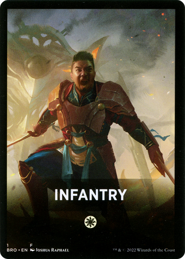 Infantry Theme Card [The Brothers' War Tokens]