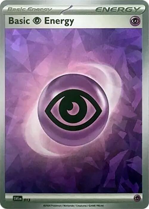 Basic Psychic Energy (013) (Cracked Ice Holo) [Scarlet &amp; Violet: Stellar Crown] 