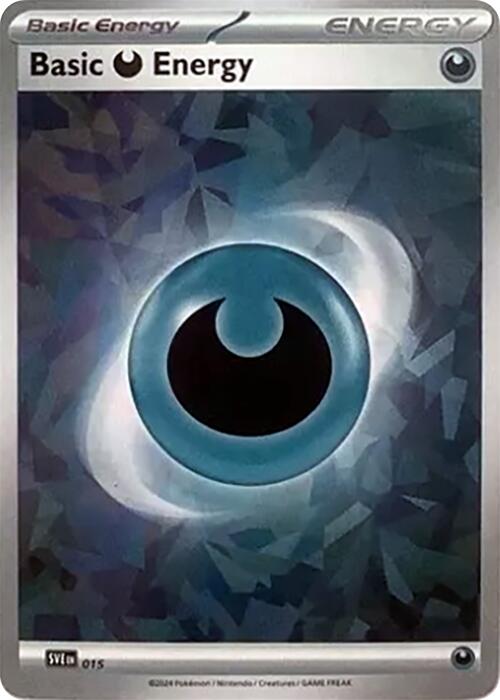 Basic Darkness Energy (015) (Cracked Ice Holo) [Scarlet &amp; Violet: Stellar Crown] 